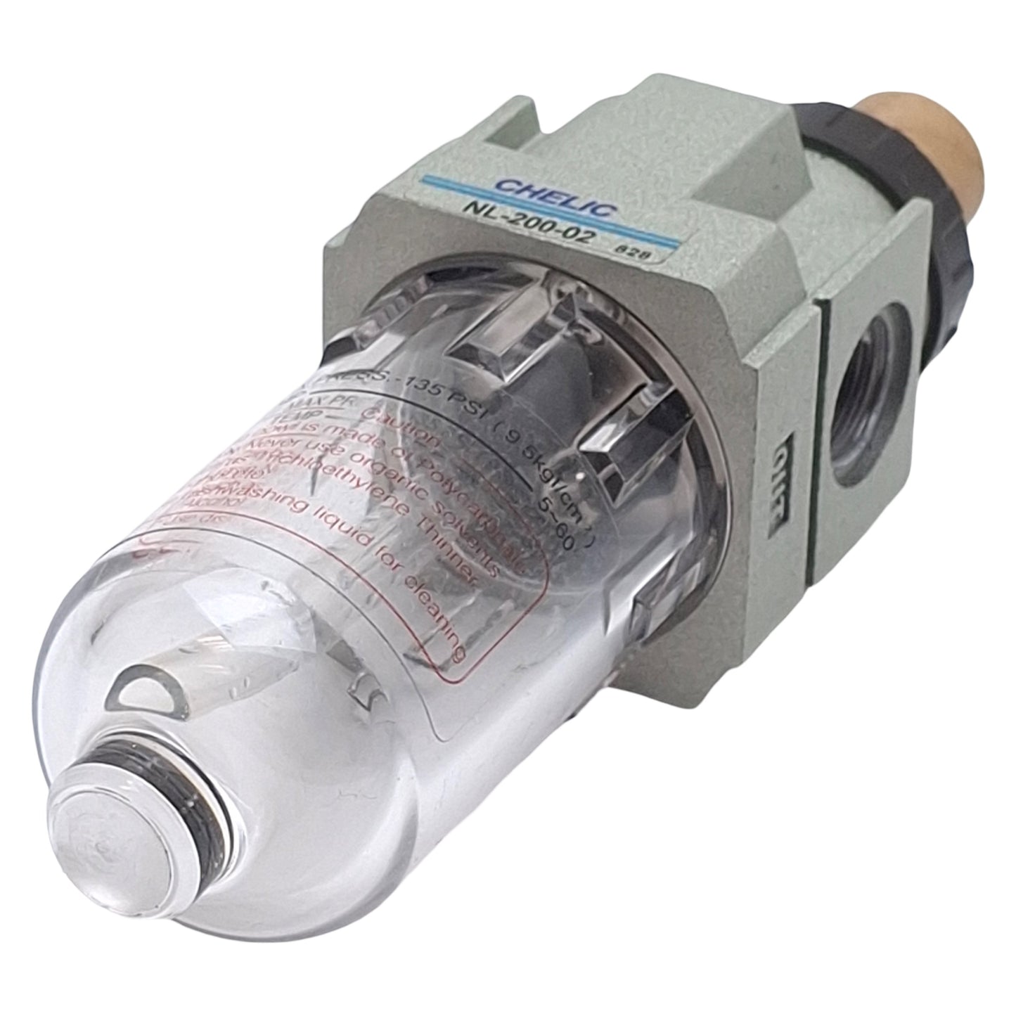 Used Chelic NL-200-02 Pneumatic Lubricator, Rc1/4, 50-850kPa, 950kPa Max, 25cc