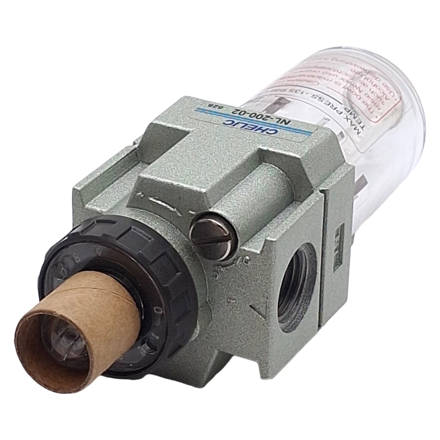 Used Chelic NL-200-02 Pneumatic Lubricator, Rc1/4, 50-850kPa, 950kPa Max, 25cc