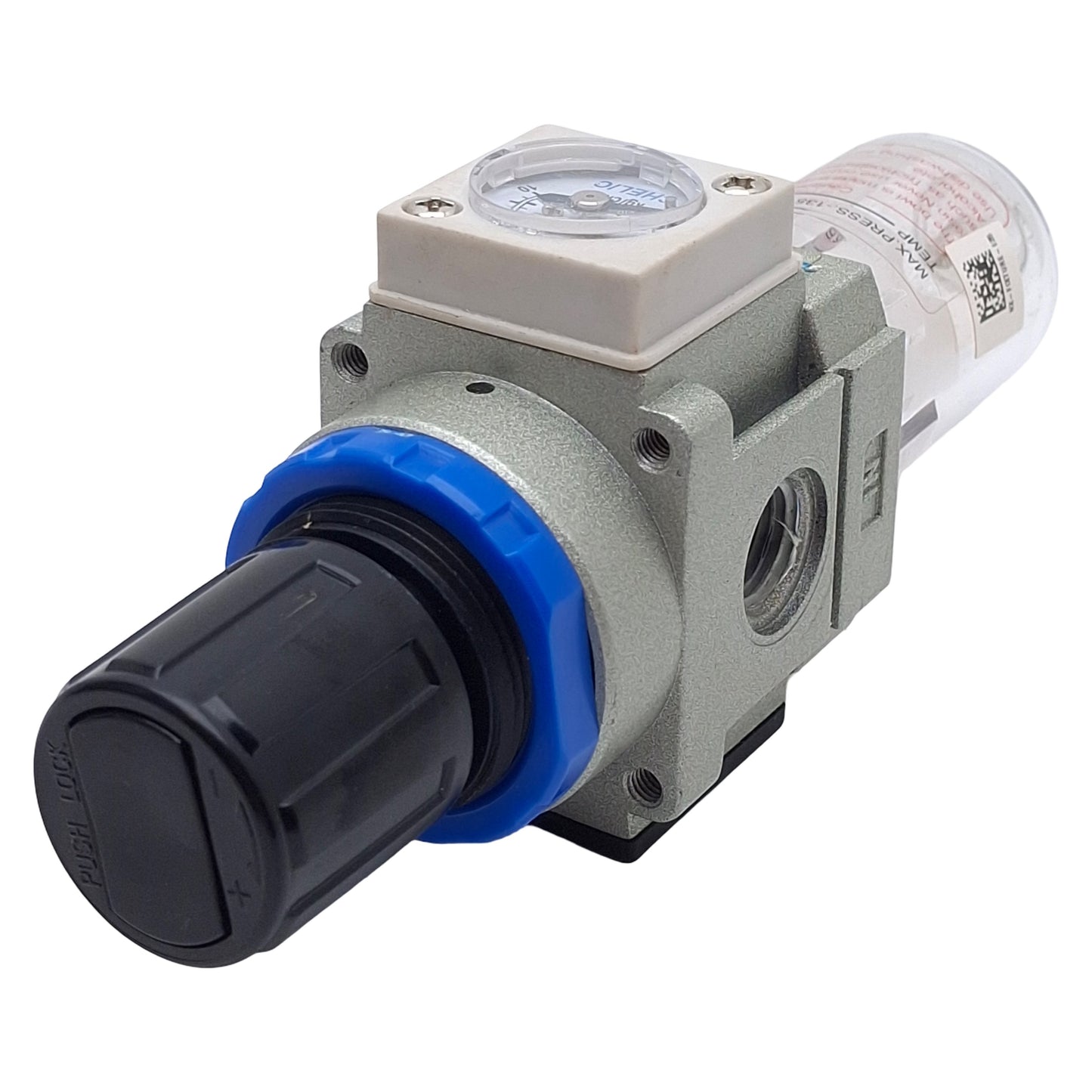Used Chelic NFR-200-02 Filter Regulator, Rc1/4, 5µm, 50-850kPa, 950kPa Max, 15cc