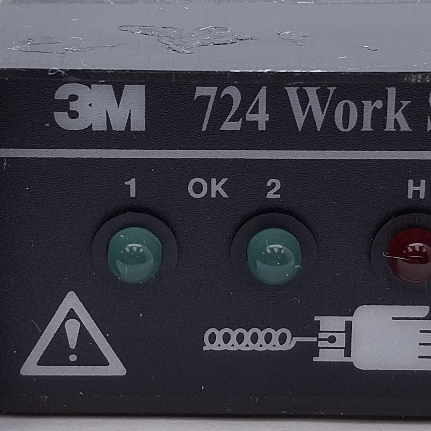 Used 3M 724 Workstation Monitor, 25VDC@50mA, 3.7megohms Test Limit, 2.75x1x1in