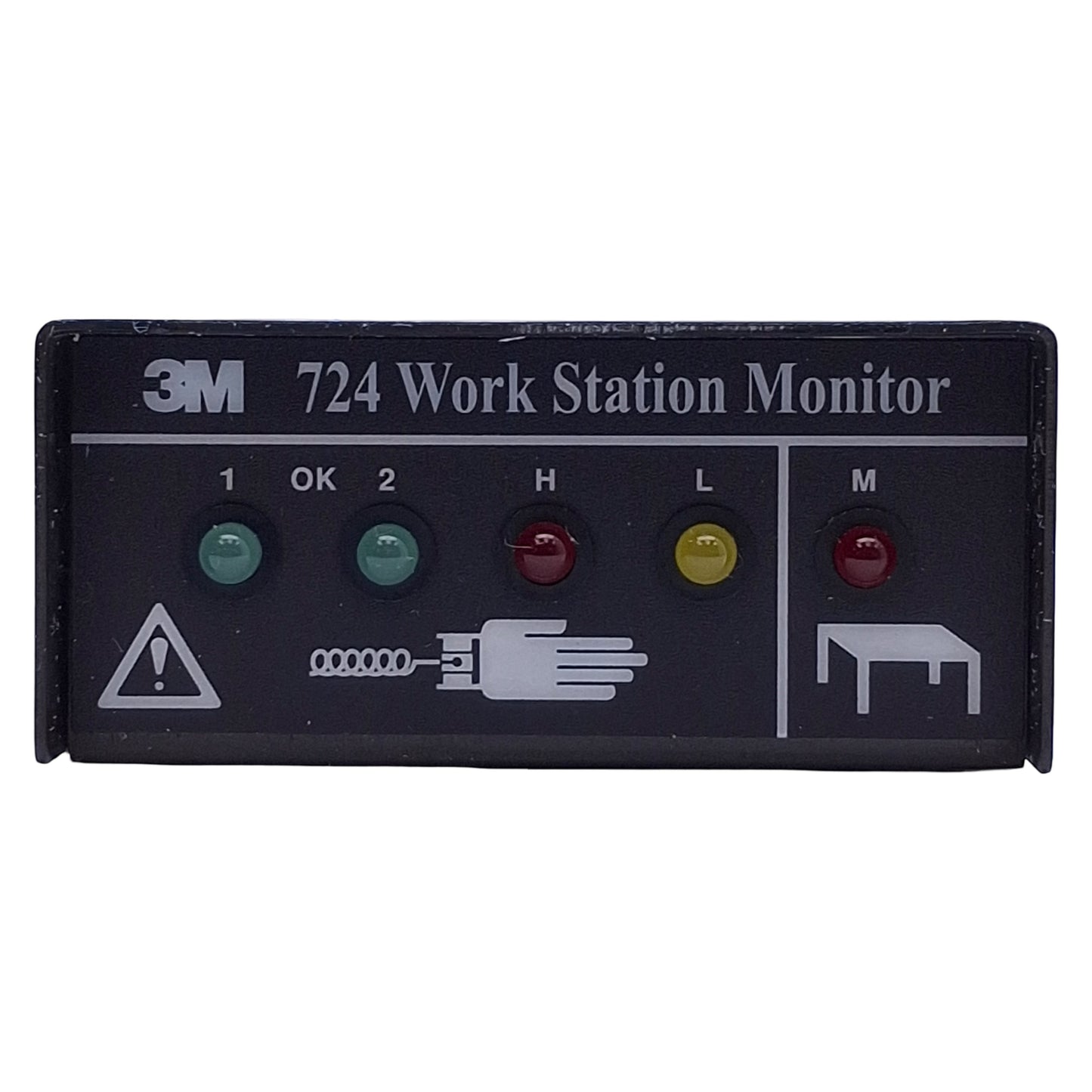 Used 3M 724 Workstation Monitor, 25VDC@50mA, 3.7megohms Test Limit, 2.75x1x1in