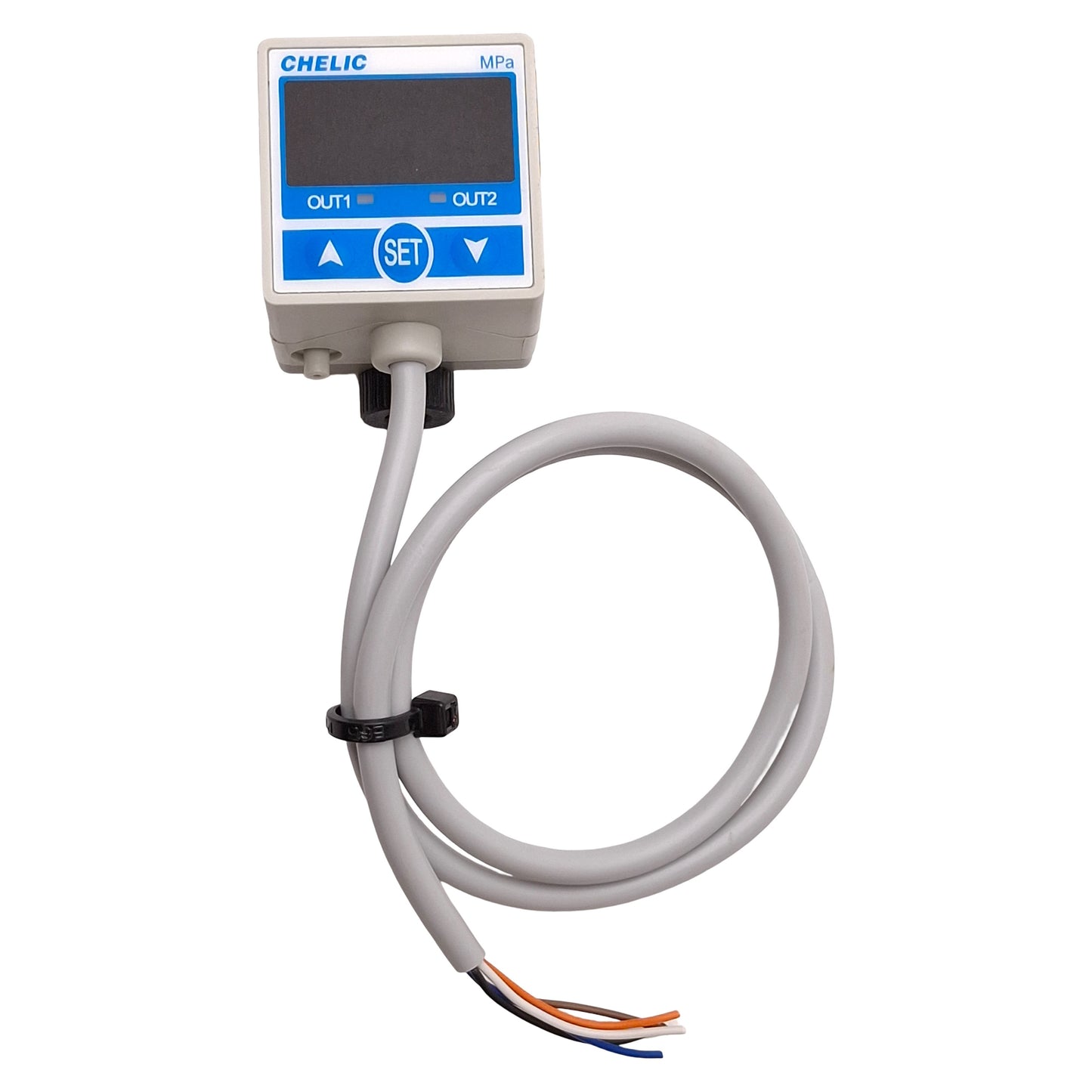 Used Chelic PSN-40-01-PT Digital Pressure Switch NPN, -0.1~1.0MPa, 1/8in PT, 12-24VDC