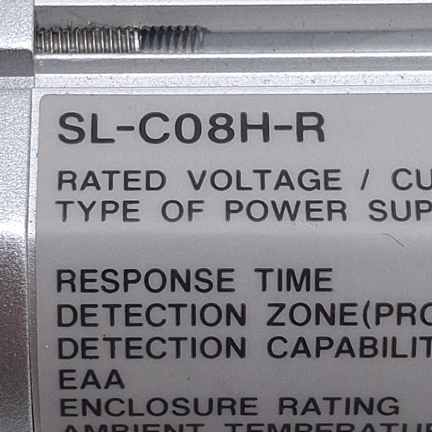 Used Keyence SL-C08H-T & SL-C08H-R Safety Light Curtain Transmitter & Receiver, ø25mm