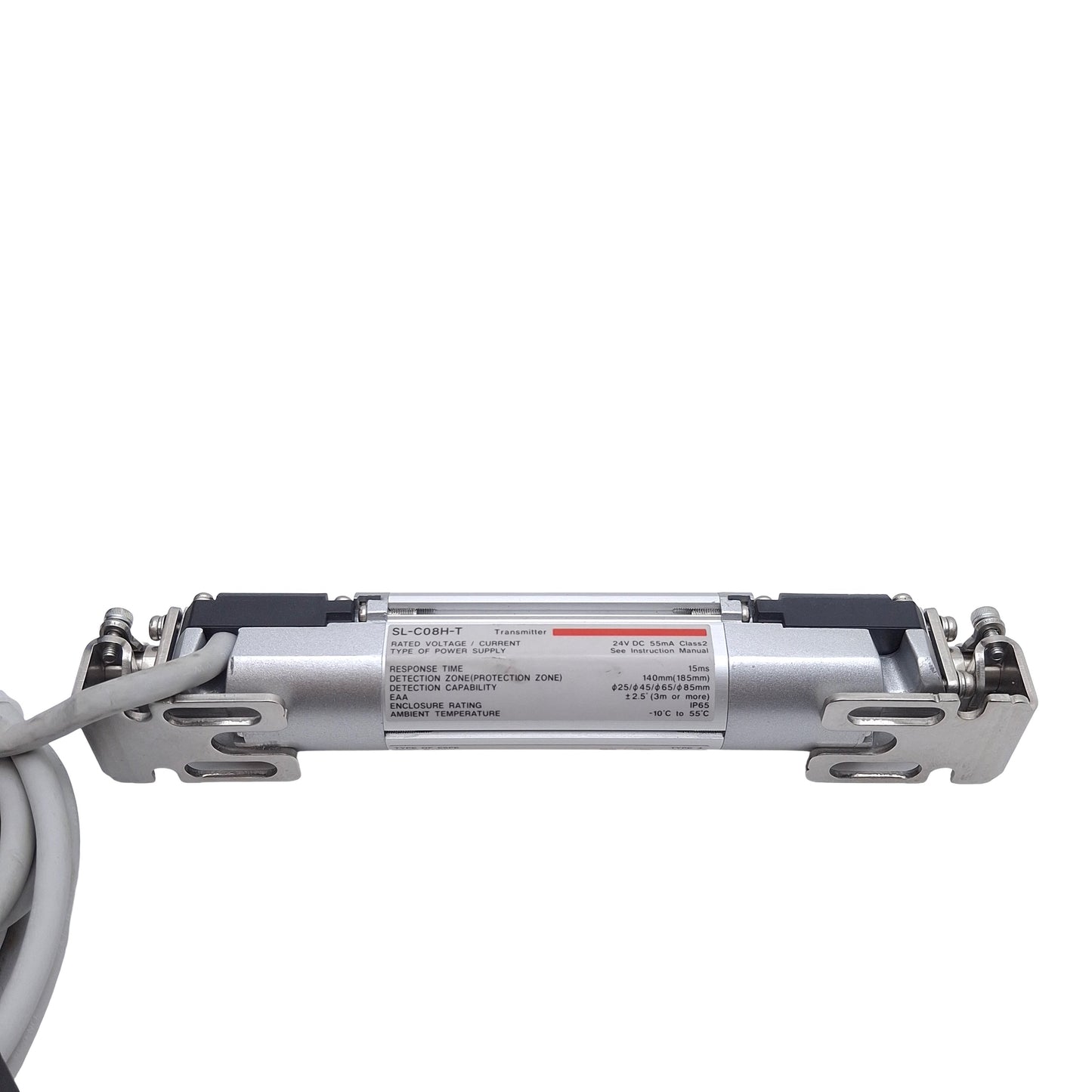 Used Keyence SL-C08H-T & SL-C08H-R Safety Light Curtain Transmitter & Receiver, ø25mm