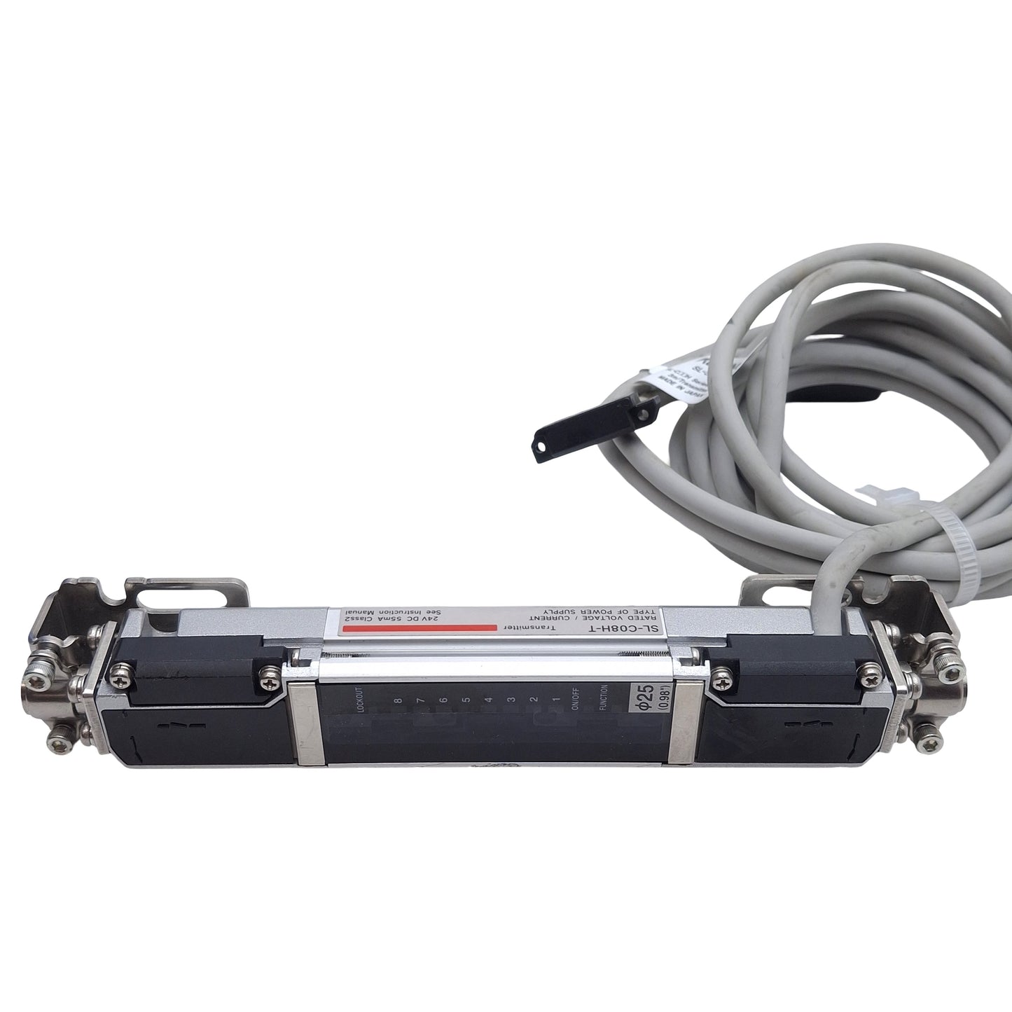 Used Keyence SL-C08H-T & SL-C08H-R Safety Light Curtain Transmitter & Receiver, ø25mm