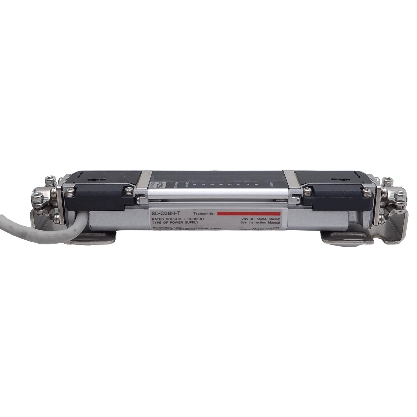 Used Keyence SL-C08H-T & SL-C08H-R Safety Light Curtain Transmitter & Receiver, ø25mm