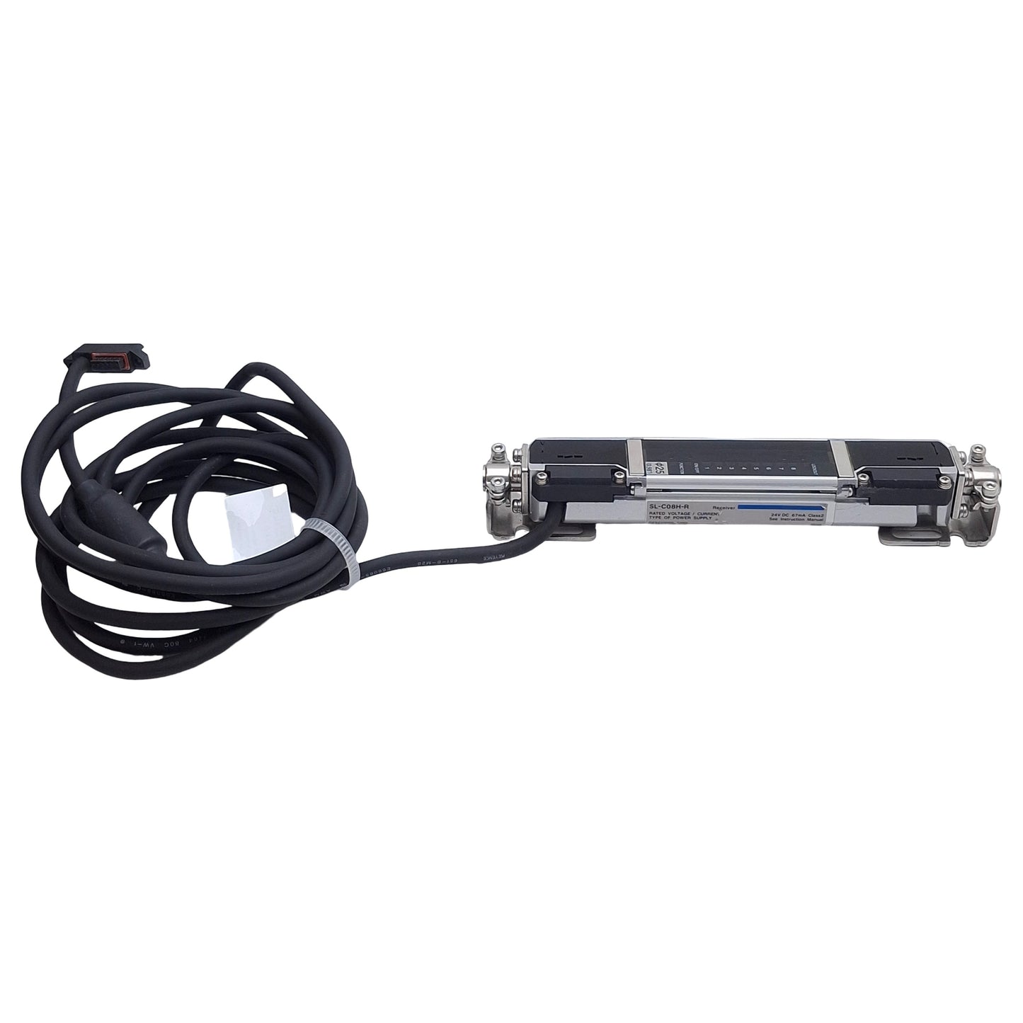 Used Keyence SL-C08H-T & SL-C08H-R Safety Light Curtain Transmitter & Receiver, ø25mm