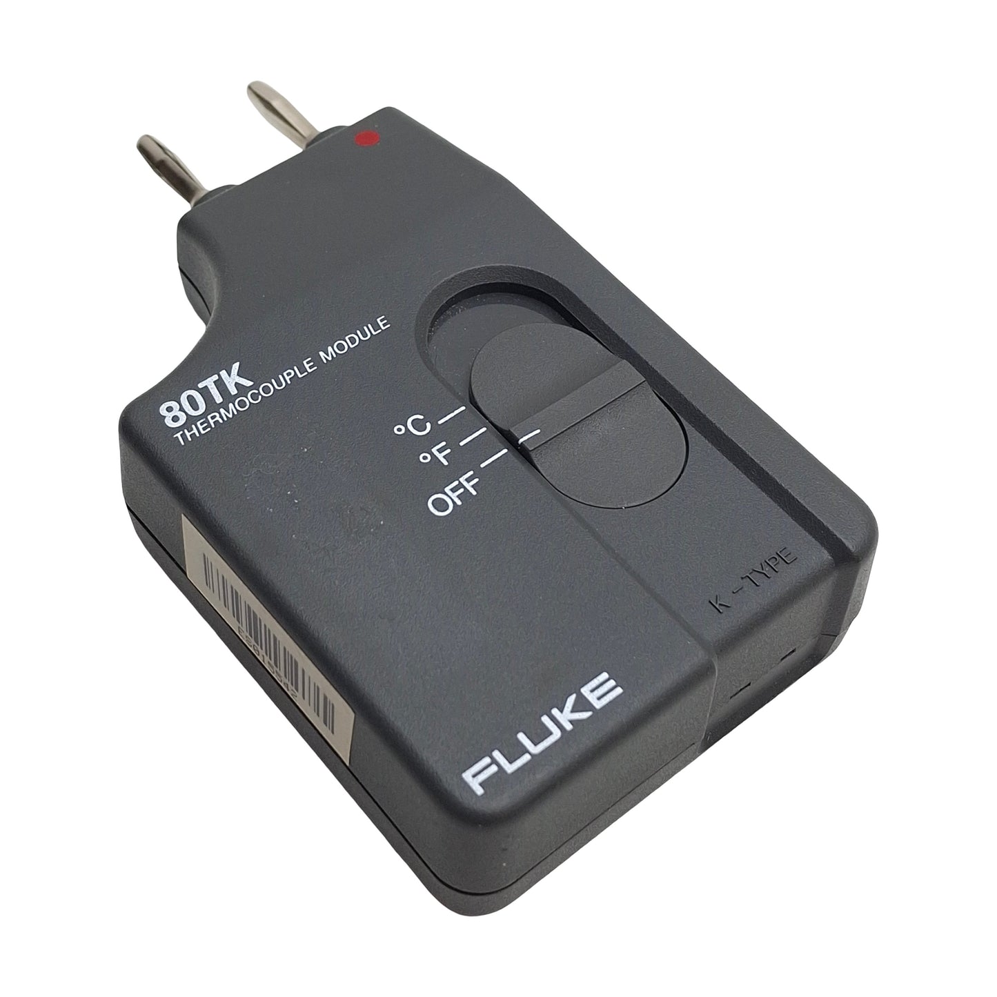 Used Fluke 80TK Thermocouple Module Converts DMM to Thermometer, Type K T/C