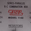 Used Eico 1140 Parallel Series R-C Combination Box 15ohms-10megaohms, 0.0001-0.22mfd