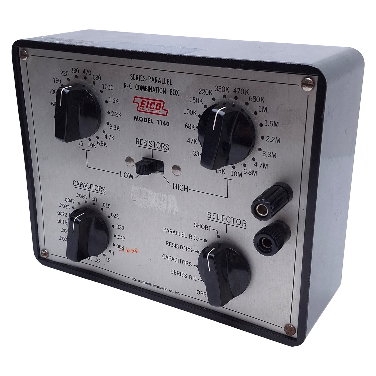 Used Eico 1140 Parallel Series R-C Combination Box 15ohms-10megaohms, 0.0001-0.22mfd