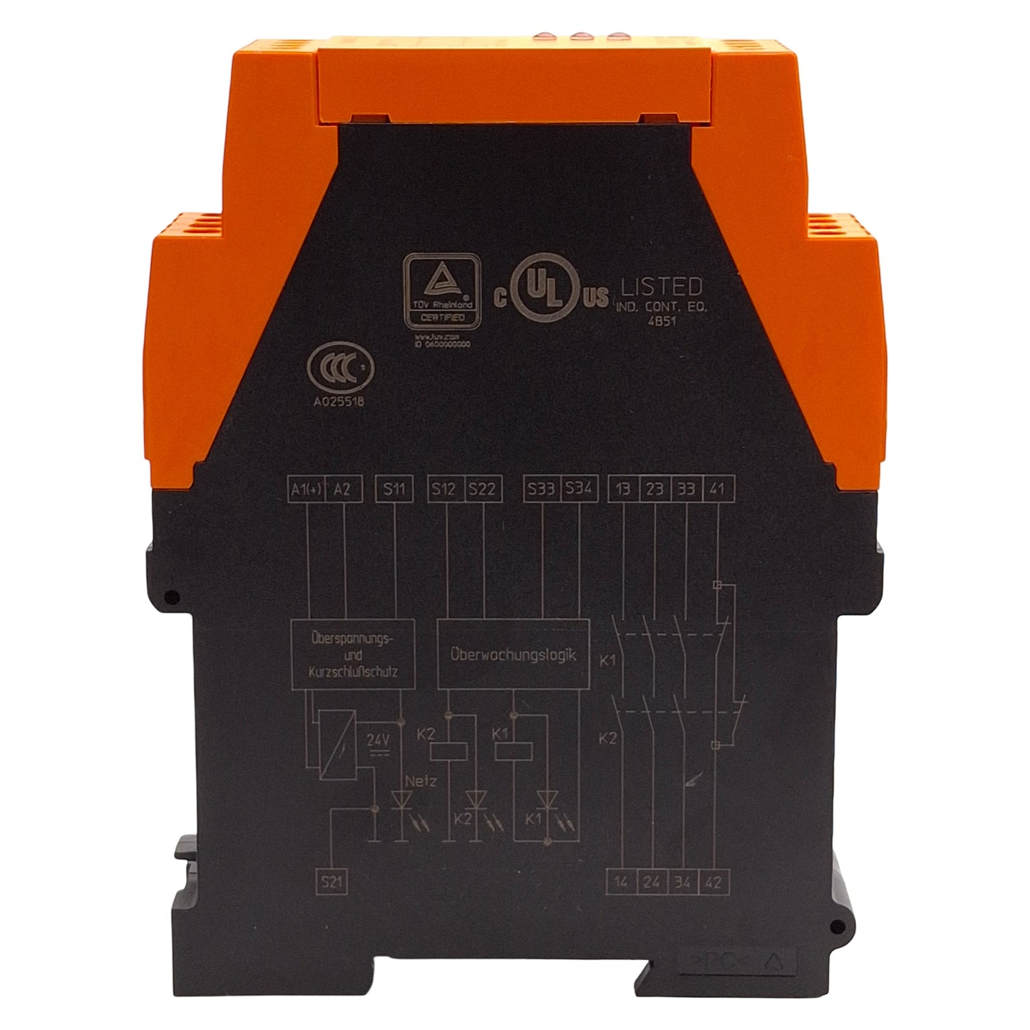 Used Dold LG5925.48/61 Emergency Stop Module, 3NO+1NC, 24VAC/DC, 22.5mm, DIN Rail