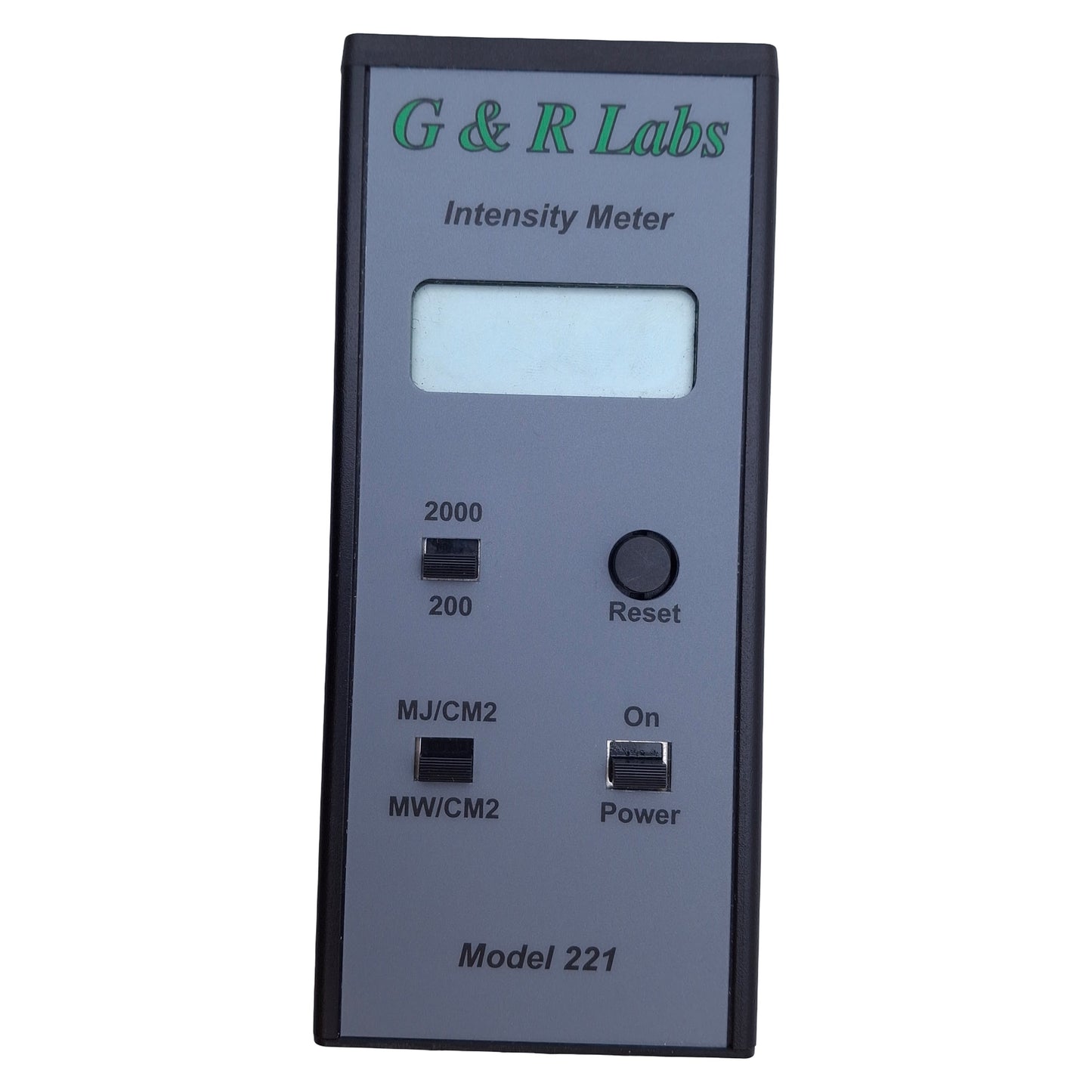 Used G&R Labs 221 UV Light/Intensity Meter W/P4081 Probe, 250-400nm, LCD Display