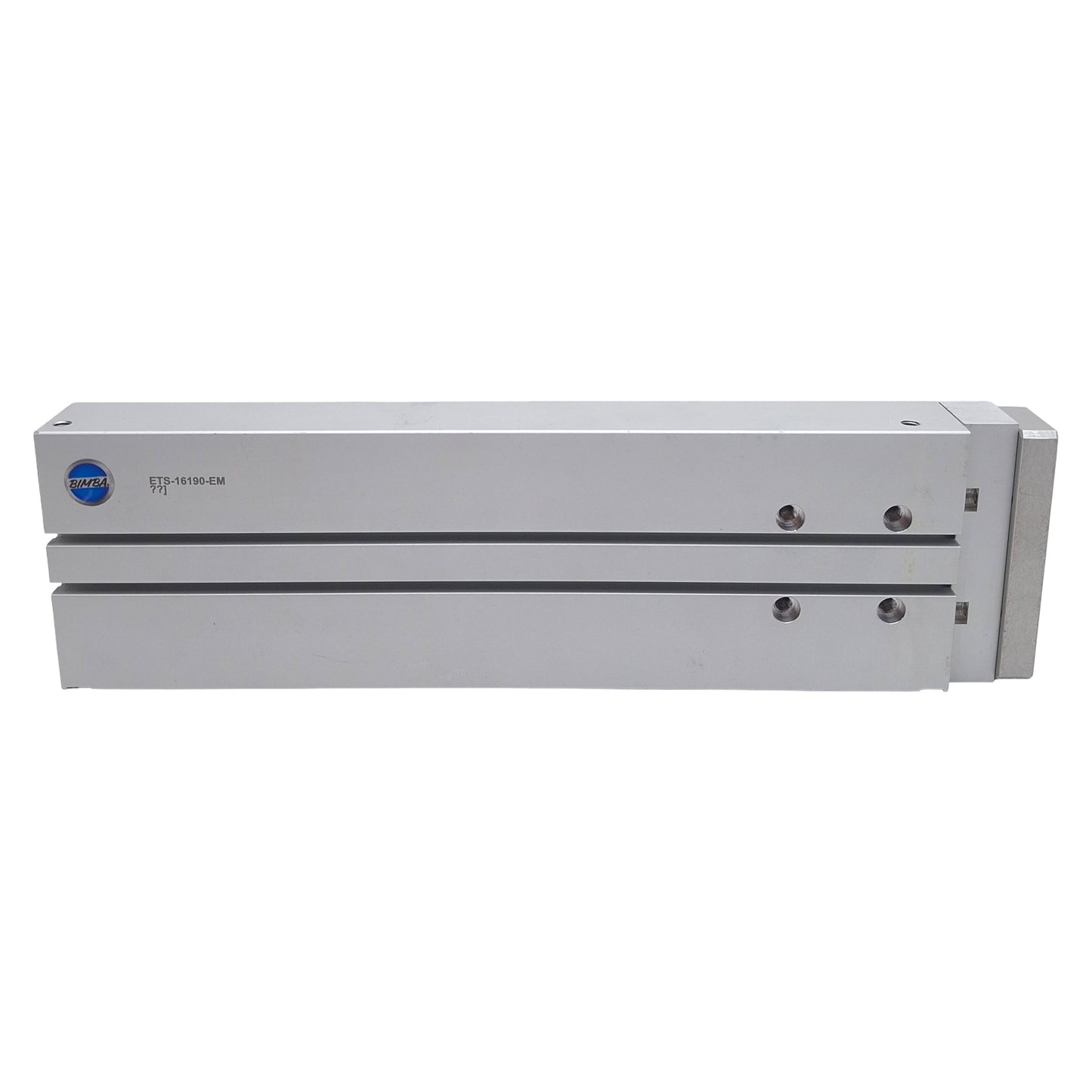 Used Bimba ETS-16190-EM Extruded Linear Thruster, ø16mm Bore, 190mm Stroke, #10-32