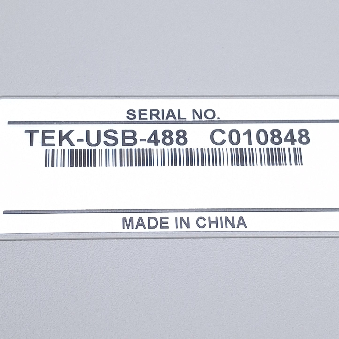 Used Tektronix TEK-USB-448 GPIB to USB Communication Adapter 5VDC, USB Type B & A