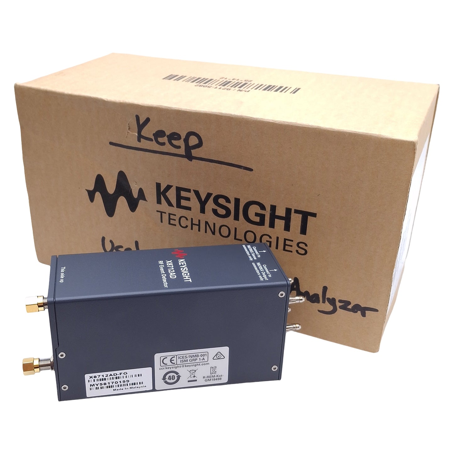 New Keysight X8712AD RF Event Detector 100MHz-2.9GHz Range, 5VDC 30mA, 40dB Dynamic