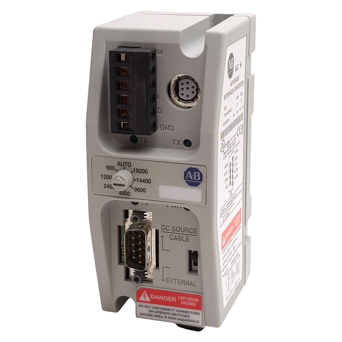 Used Allen Bradley 1761-NET-AIC MicroLogix & SLC 500 Advanced Interface Converter
