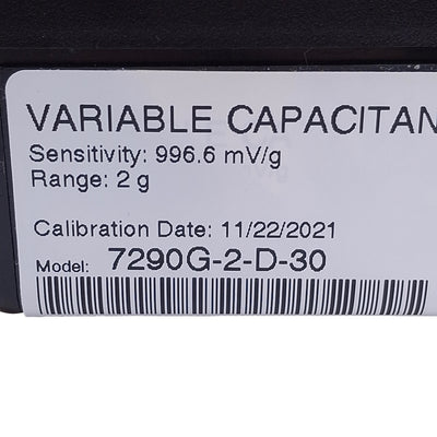 New Endevco 7290G-2-D-30 Variable Capacitance Accelerometer 2g Range, 30in Length