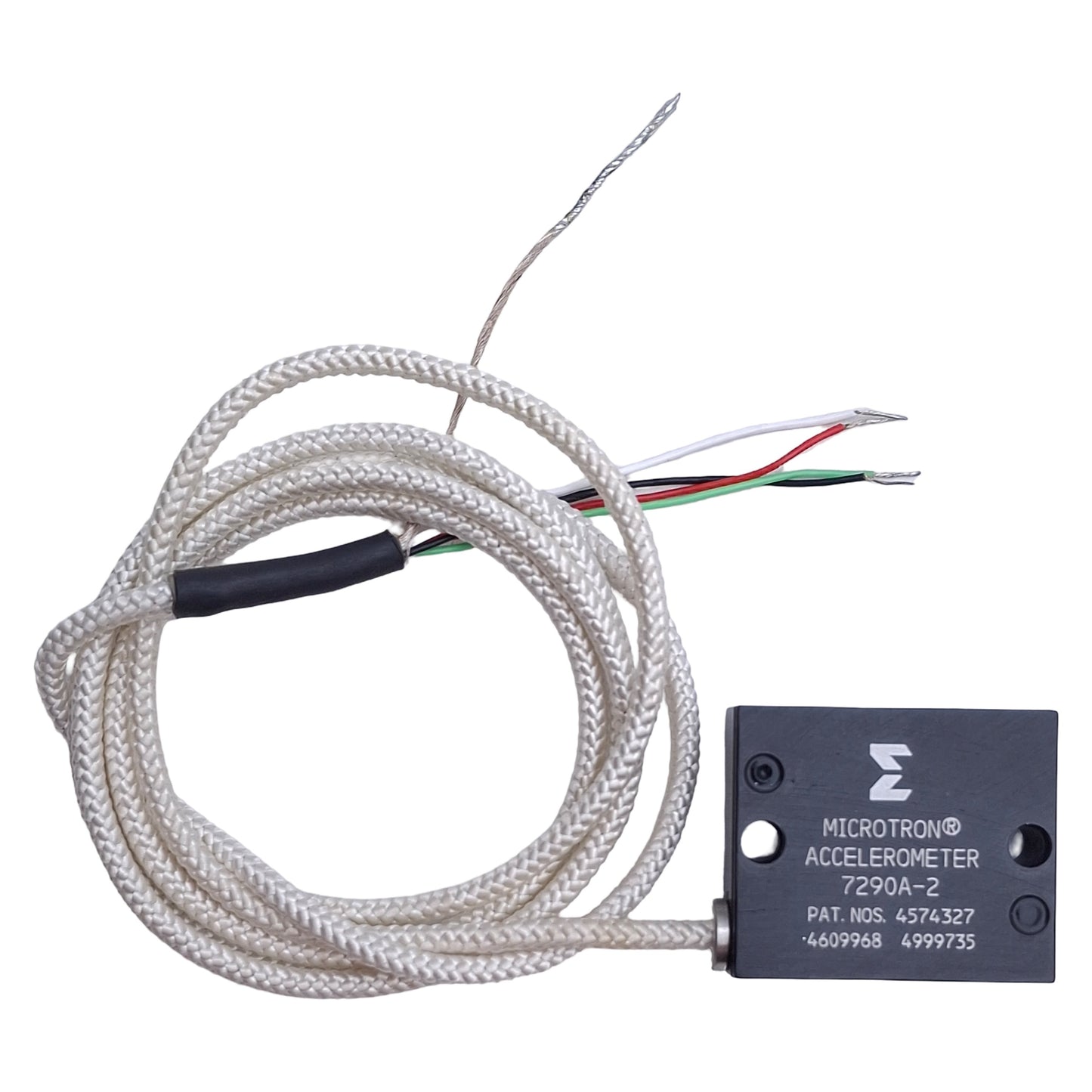 New – Open box Endevco 7290A-2 Variable Capacitance Accelerometer 2g Range, 30in Length