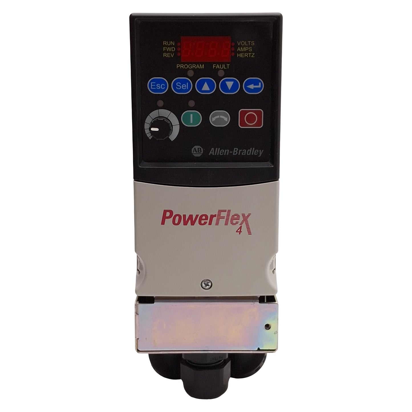 Used Allen Bradley 22A-V2P3N104 PowerFlex 4 AC Drive, 0.4kW / 0.5HP, 3Ø 0-230VAC 2.3A