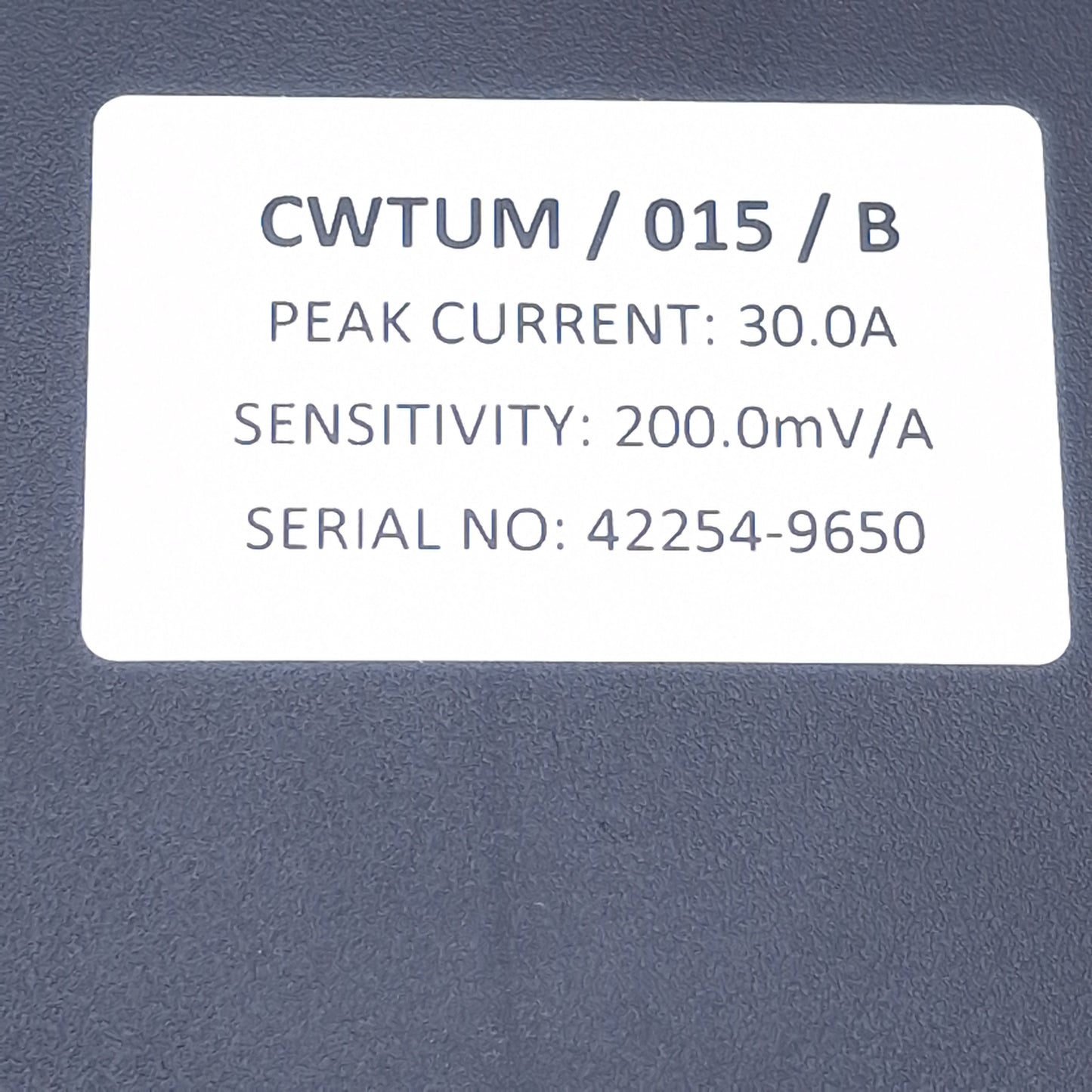 Used PEM CWTUM/015/B Rogowski Current Waveform Transducer 200mV/A, 12VDC, 30A