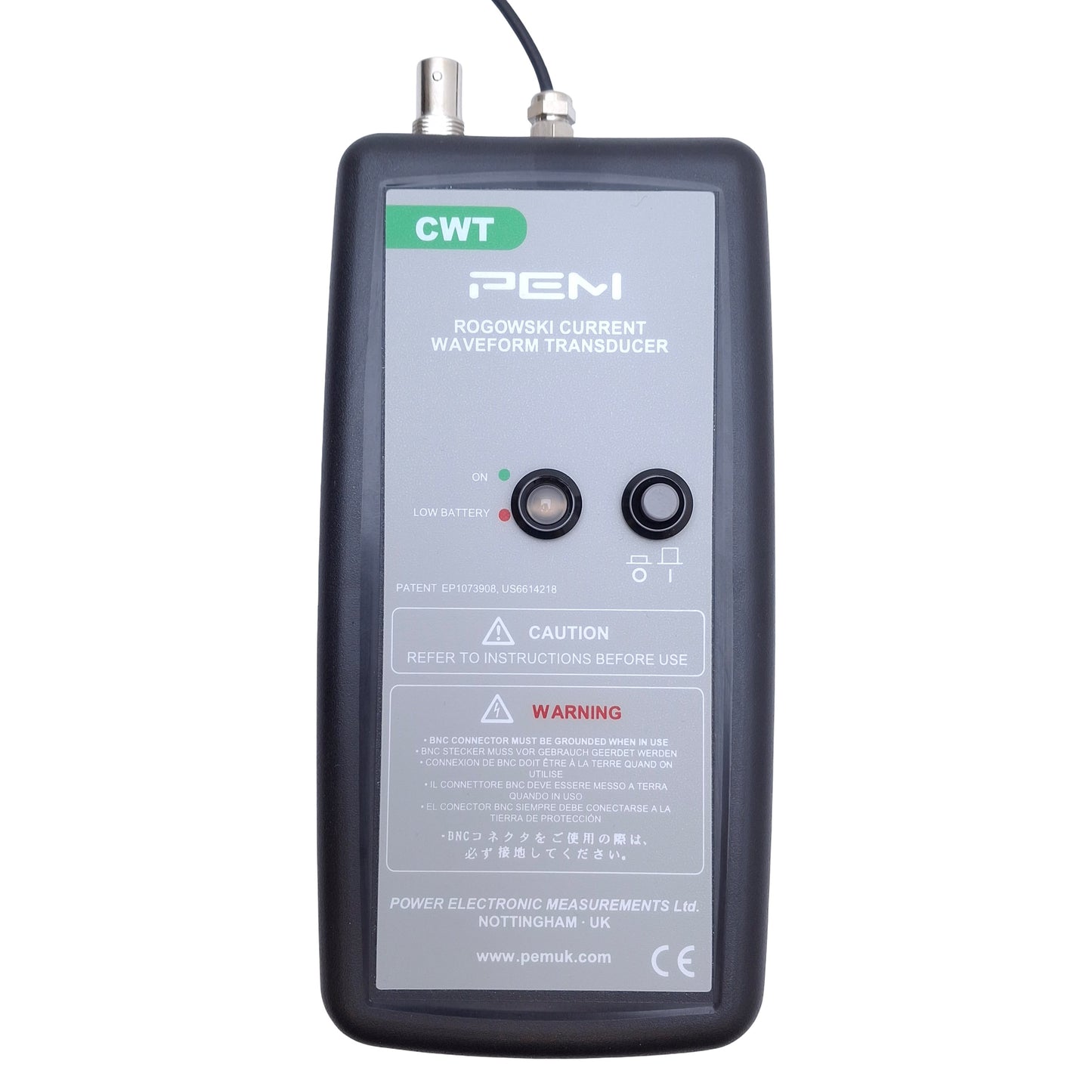 Used PEM CWTUM/015/B Rogowski Current Waveform Transducer 200mV/A, 12VDC, 30A