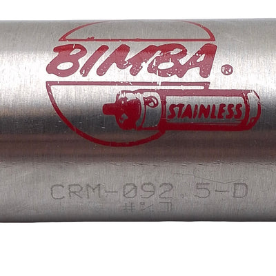 Used Bimba CRM-092.5-D Pneumatic Cylinder, ø1-1/16in Bore, 2.5in Stroke, 1/8in NPT