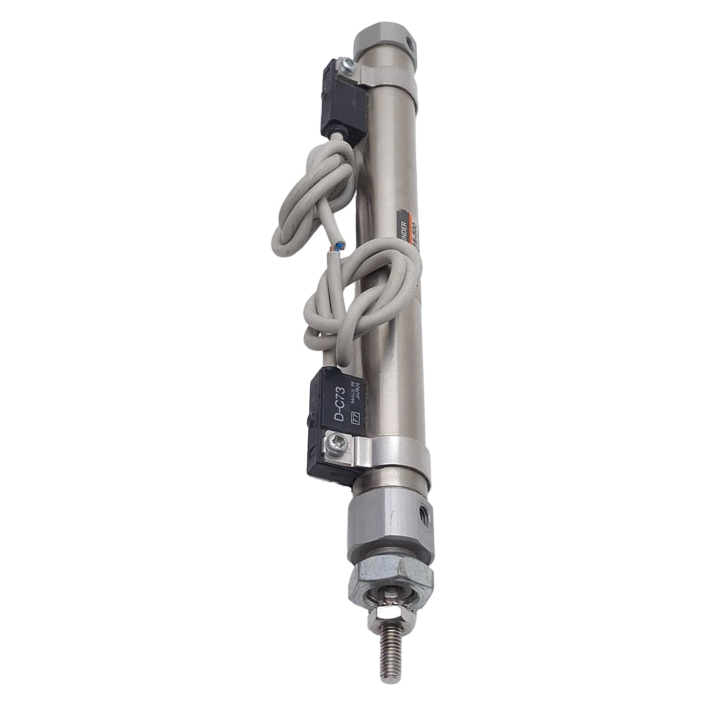 Used SMC NCDJ2KB16-500-C73 Pneumatic Cylinder, ø5/8in Bore, 5in Stroke, M5, 100psi
