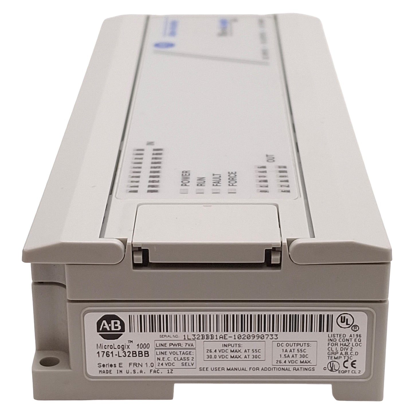 Used Allen Bradley 1761-L32BBB Ser E FRN 1.0 MicroLogix 1000 32-Point PLC Controller