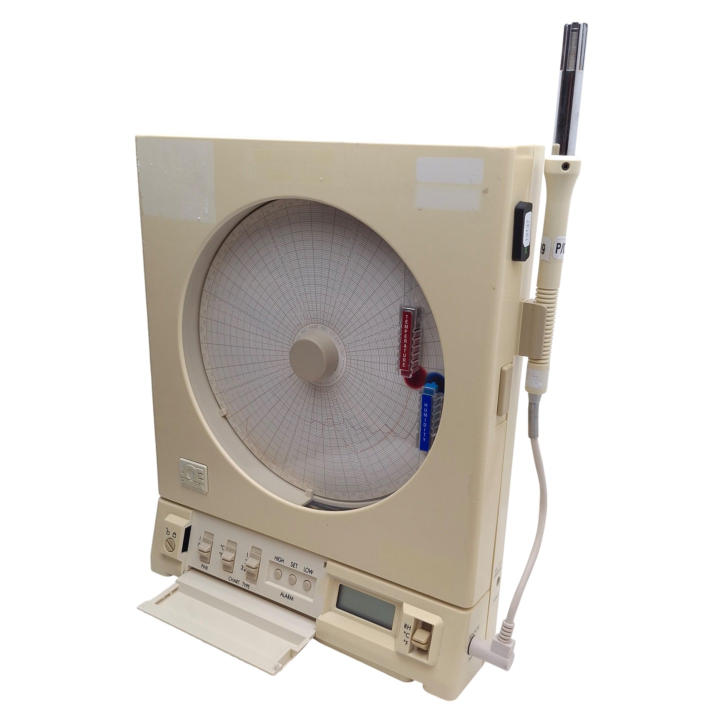 Used Omega CT485B Temperature/Humidity Recorder ºC/ºF 8" Chart 1/7/32-Day 9VDC 1A