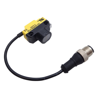 Used Banner QS18VP6LPQ5 Photoelectric Sensor, PNP, 3.5m Range, 10-30VDC, 4-Pin M12