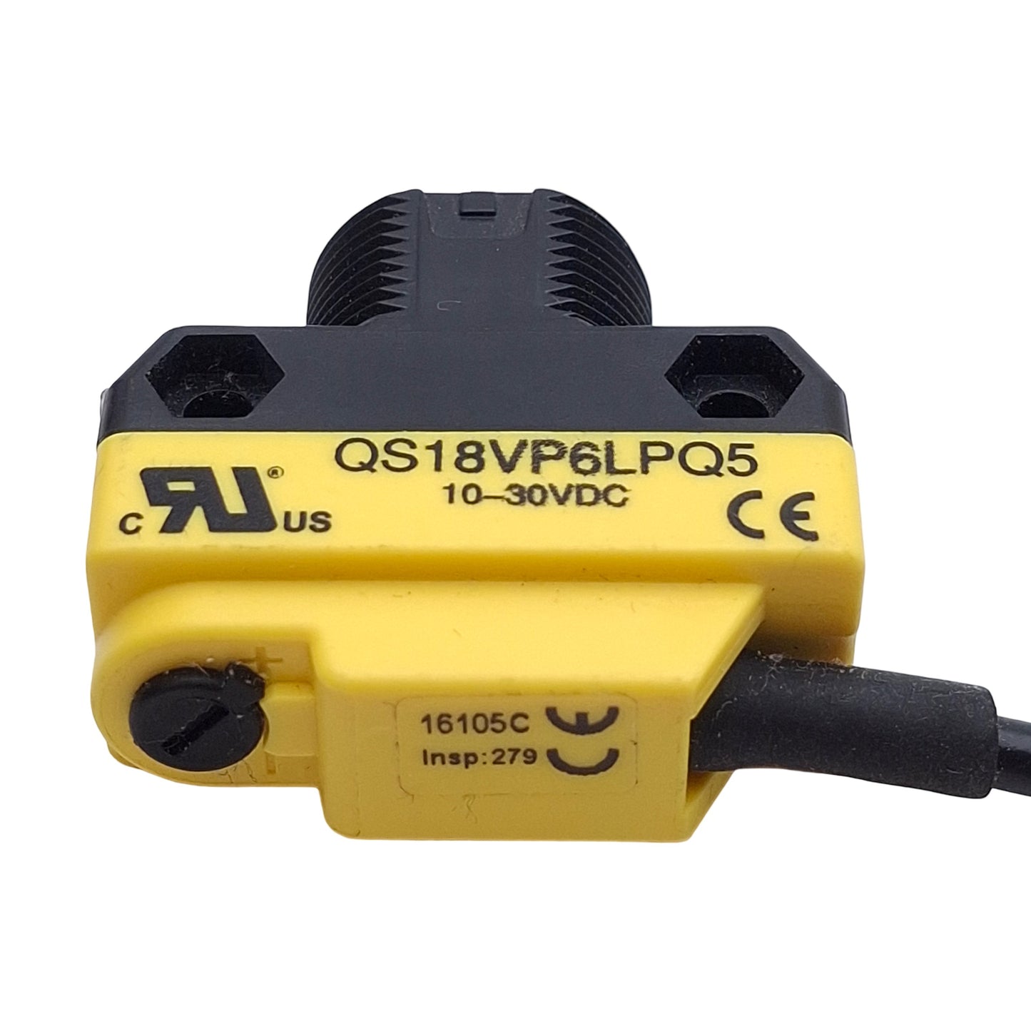 Used Banner QS18VP6LPQ5 Photoelectric Sensor, PNP, 3.5m Range, 10-30VDC, 4-Pin M12