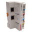 Used Beckhoff EK1100 EtherCAT Coupler, (2x) RJ45, 100Mbit/s, 24VDC, DIN RAIL