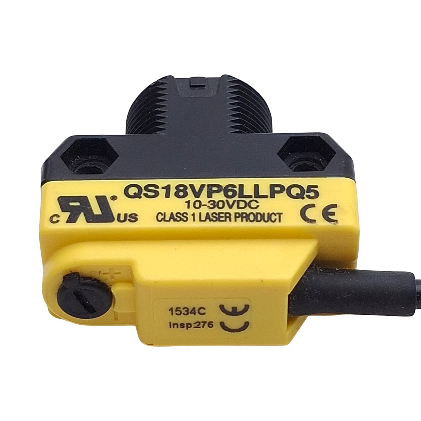 Used Banner QS18VP6LLPQ5 Photoelectric Sensor, PNP, 0.1-10m, 10-30VDC, 4-Pin M12