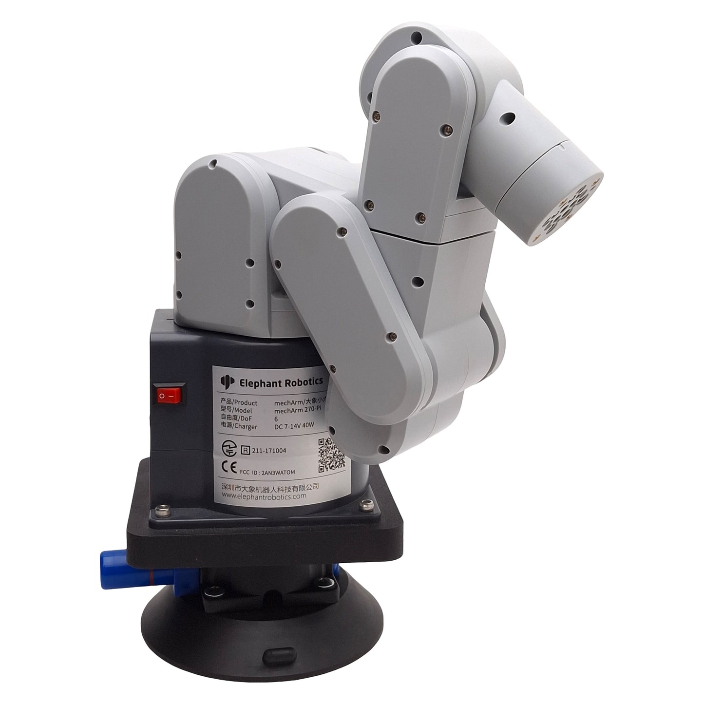 Used Elephant Robotics mechArm 270-pi Compact Robot Arm, ø270mm Radius, 250g Payload