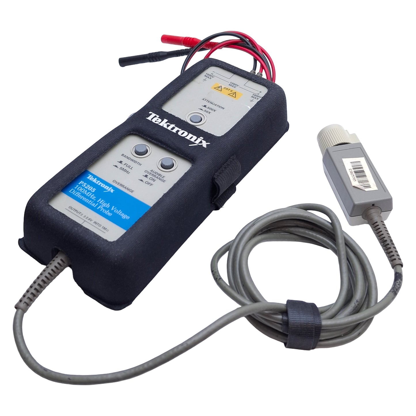 Used Tektronix P5205 High Voltage Differential Probe, DC to 100MHz, 8MOhms Input