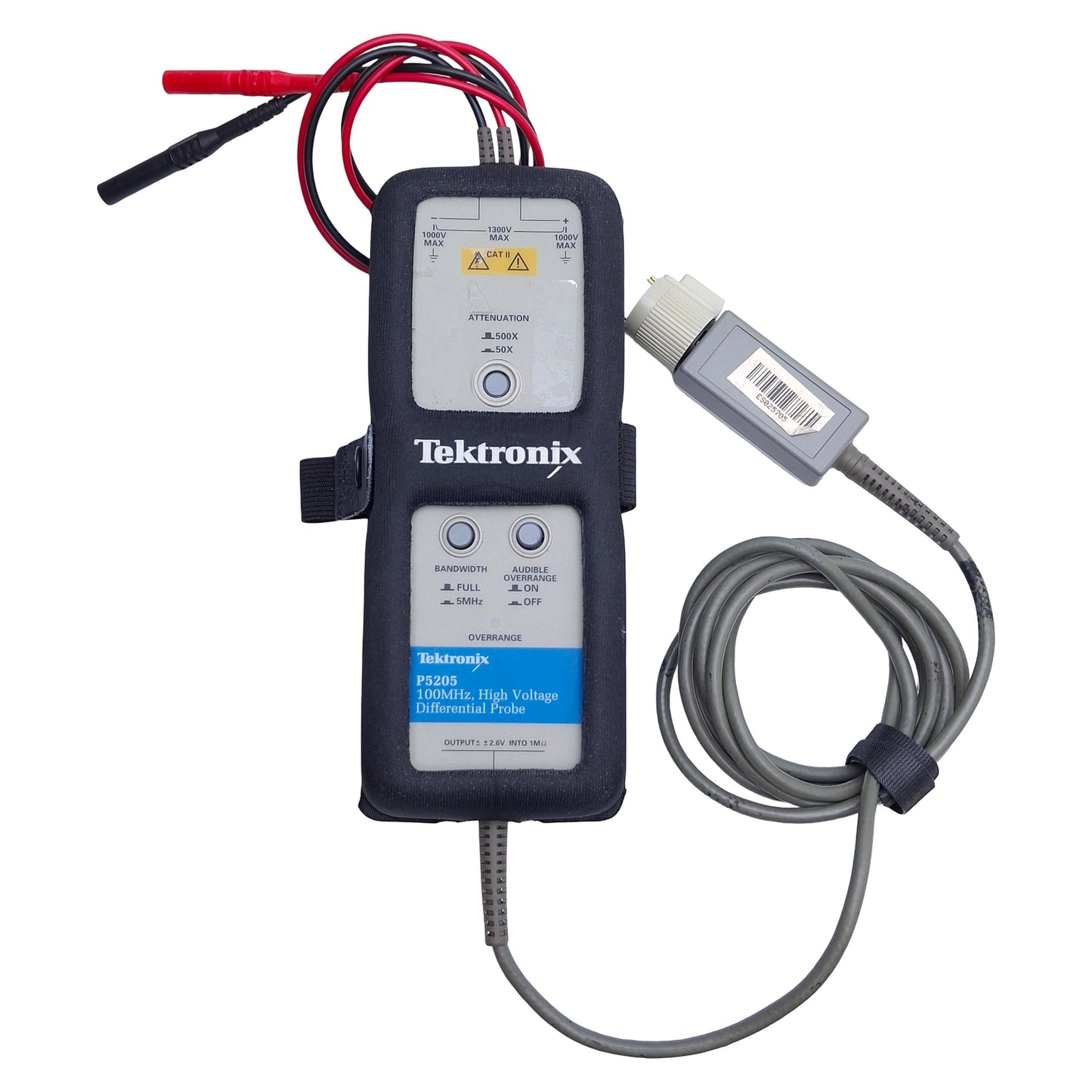 Used Tektronix P5205 High Voltage Differential Probe, DC to 100MHz, 8MOhms Input