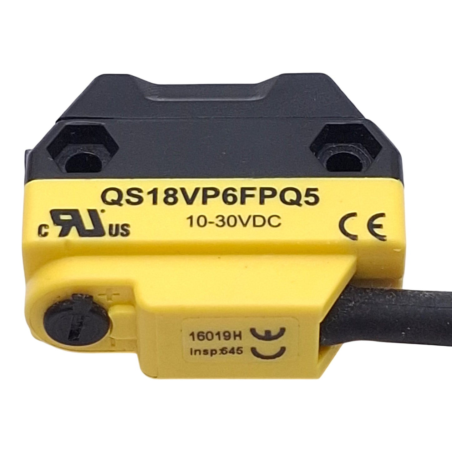 Used Banner QS18VP6FPQ5 Plastic Fiber Optic Amplifier, PNP 10-30VDC, 4-Pin M12, 0.15m