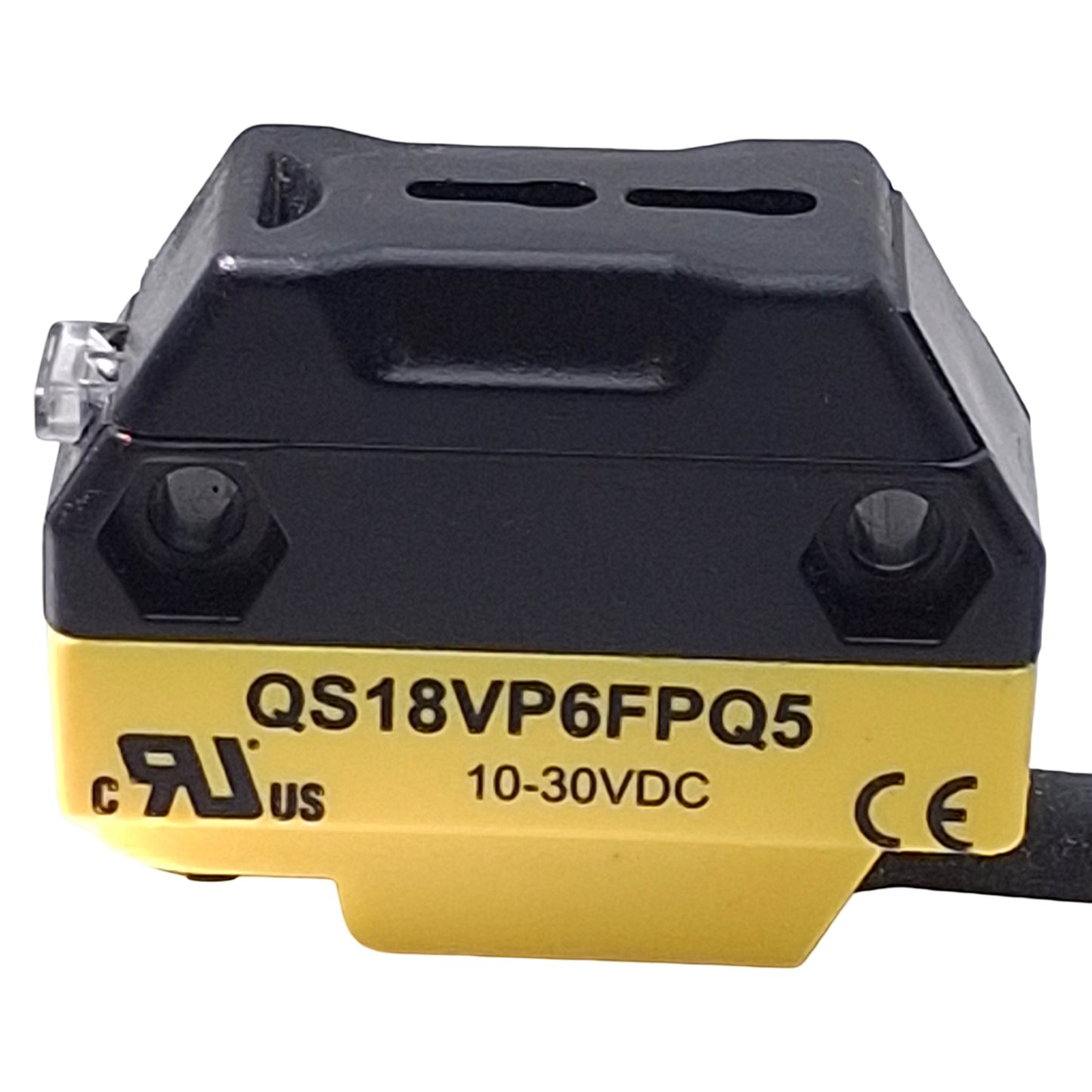 Used Banner QS18VP6FPQ5 Plastic Fiber Optic Amplifier, PNP 10-30VDC, 4-Pin M12, 0.15m