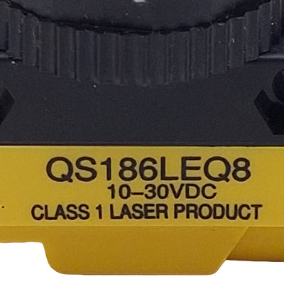 Used Banner QS186LEQ8 70253 Photoelectric Sensor, 30m Range, 10-30VDC, 4-Pin M12