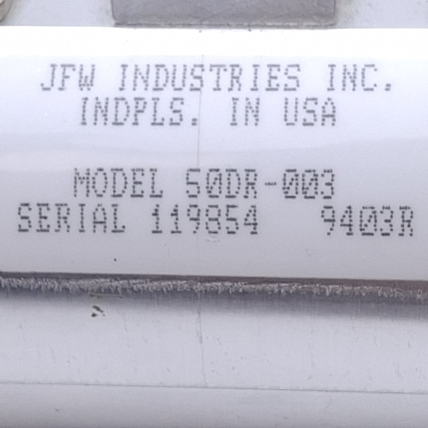 Used JFW Industries 50DR-003 Dual Rotary Attenuator 0-50dB Range, SMA Connectors