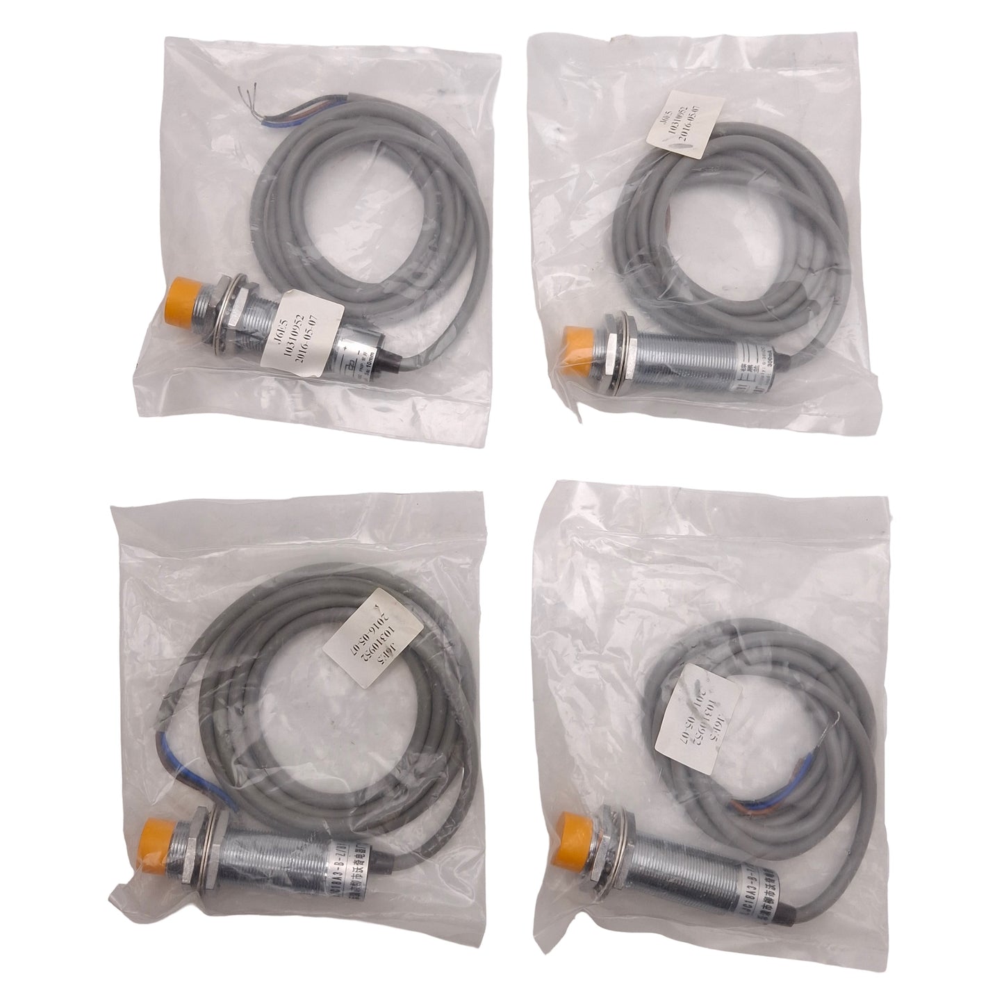 New Lot of 4 Baomain LJC18A3-B-Z/BY Capacitive Proximity Sensor, 10mm, PNP, 6-36VDC