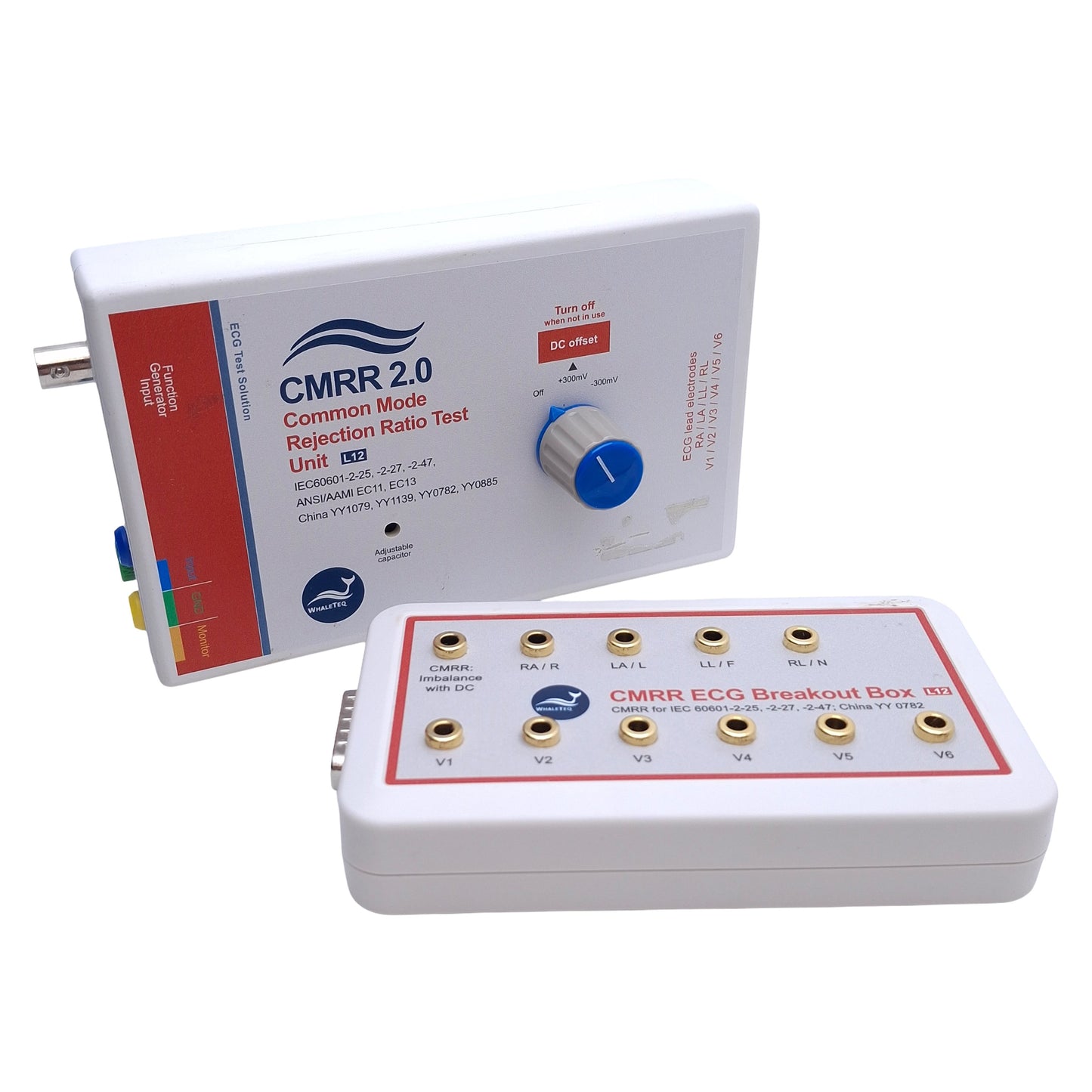 Used WhaleTEQ CMRR 2.0 Common Mode Rejection Ratio Tester Unit W/CMRR Breakout Board
