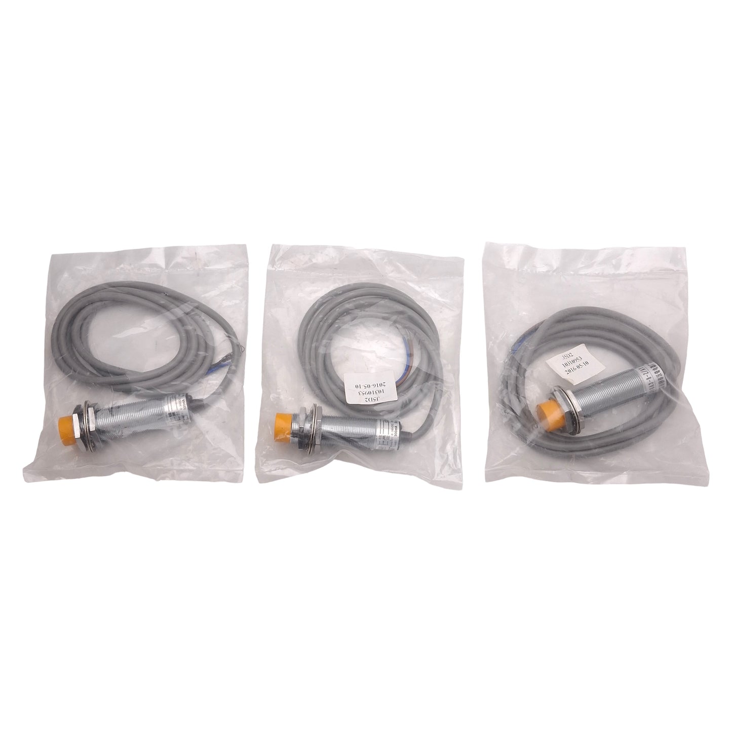 New Lot of 3 Baomain LJC18A3-8-Z/AY Capacitive Proximity Sensor, 8mm, PNP, 6-36VDC