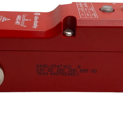 New Allen Bradley 440G-MT47163 Guardmaster Safety Switch, 2NC+2NO, 24VDC