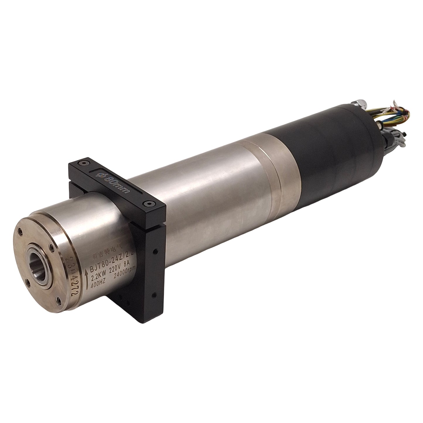 Used Chengzhou Begist BJT80-24Z/2.2 ATC Spindle Motor, 2.2kW 220VAC 6A 400Hz 24000rpm