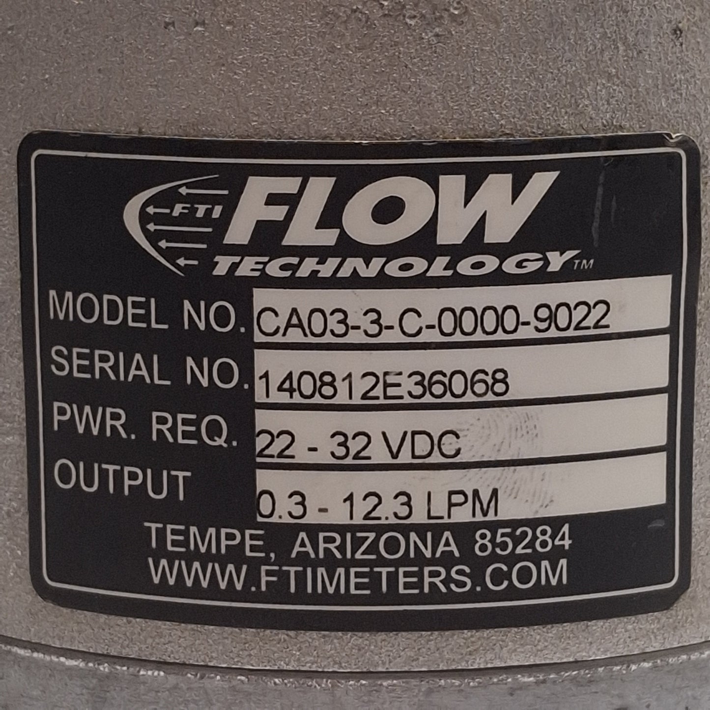 Used FTI CA03-3-C-0000-9022 Flowmeter Signal Conditioner RF Carrier 5-3500Hz 22-32VDC