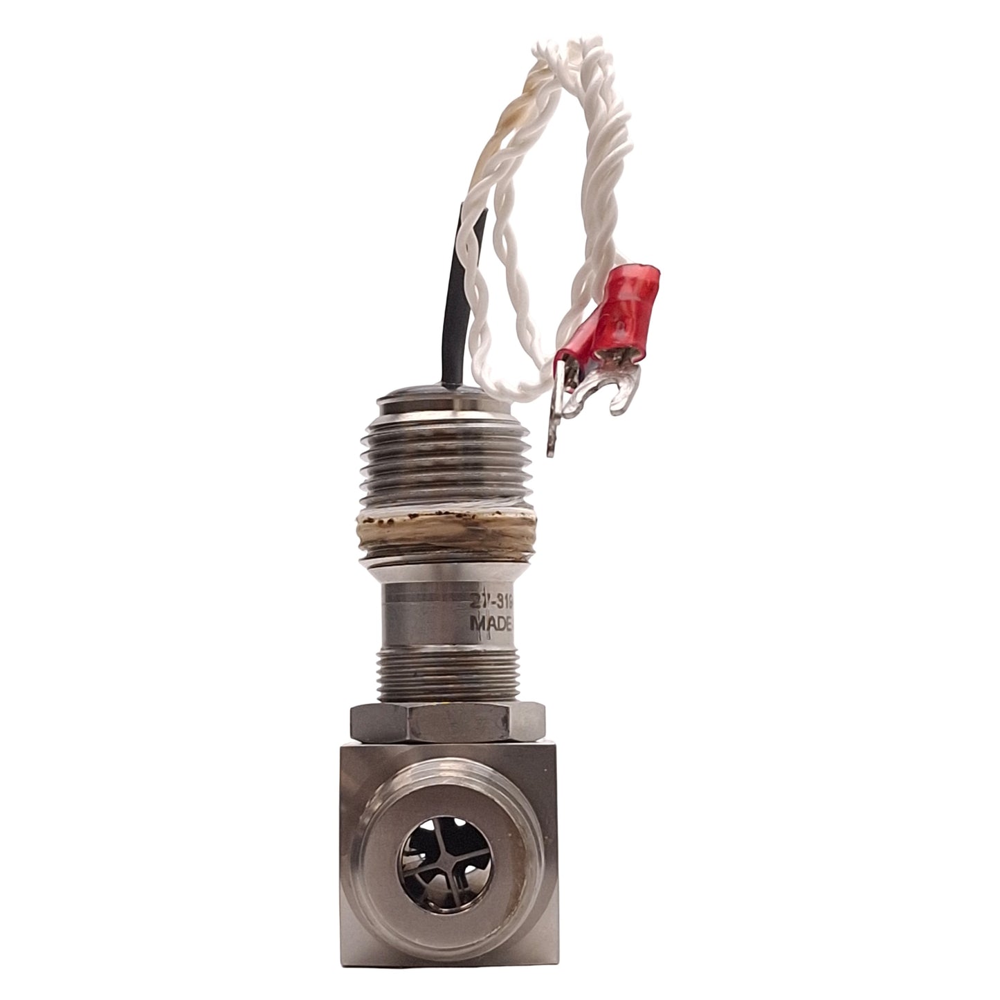 Used FTI FT8-8NECBBLEB-5 Turbine Liquid Flowmeter, 0.75-7.5gpm, 2000Hz, 1/2NPT, 316SS