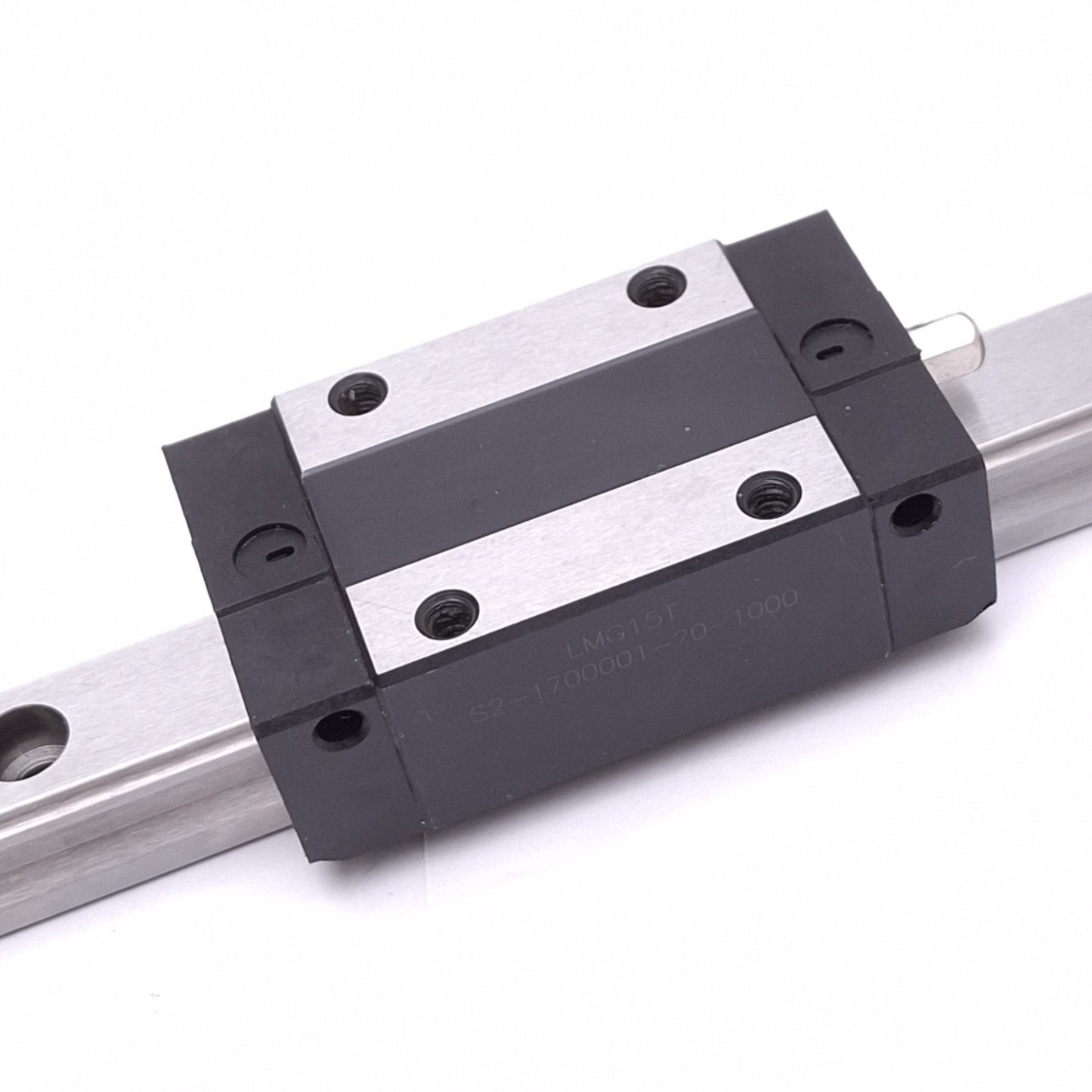 Used CSK LMG15T Linear Guide Block w/ LMG15R-N 15mm Rail, 380mm Length, 18.9kN Max