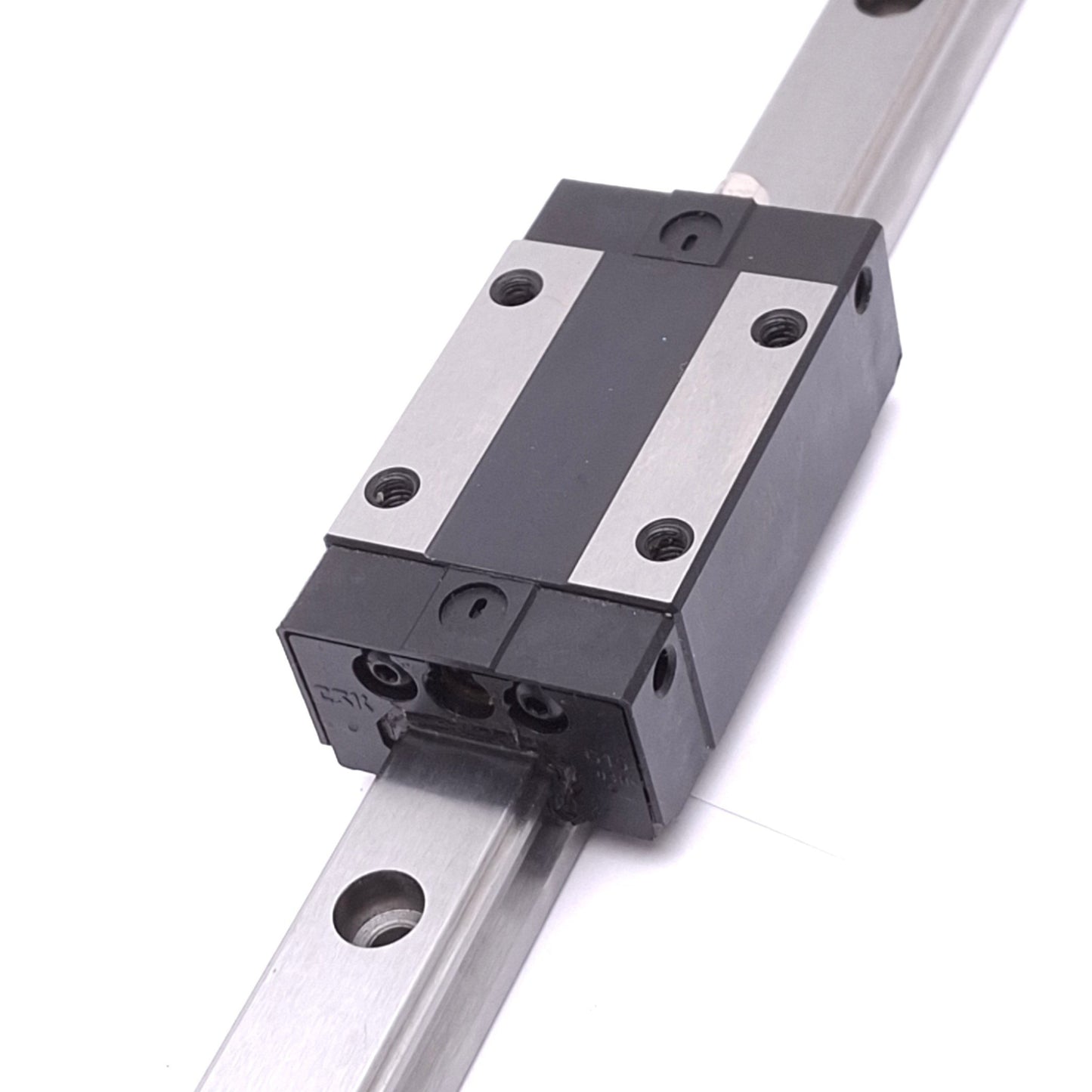 Used CSK LMG15T Linear Guide Block w/ LMG15R-N 15mm Rail, 380mm Length, 18.9kN Max