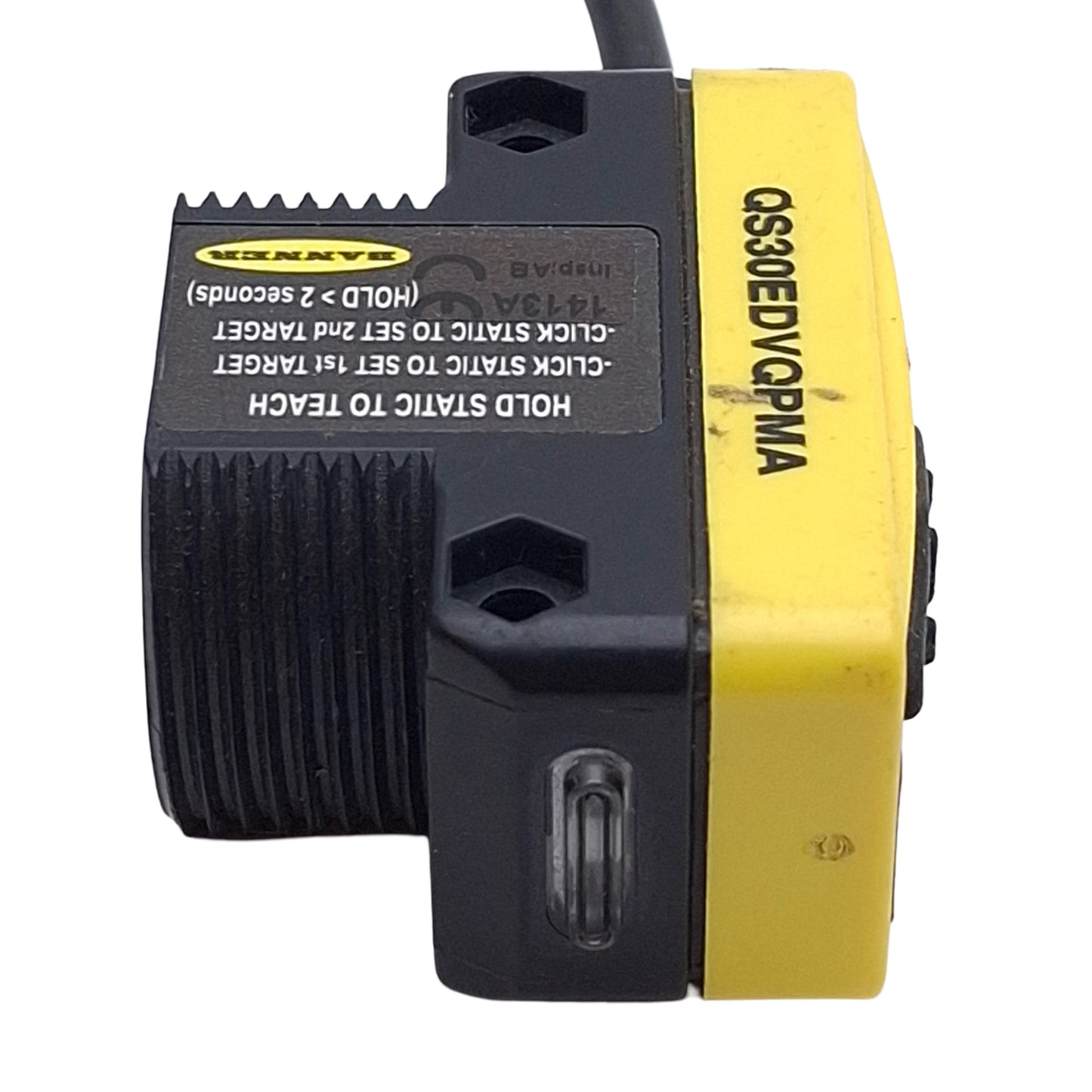 Used Banner QS30EDVQPMA Photoelectronic Sensor, NPN/PNP, 1100/1400mm Range, 5-Pin M12